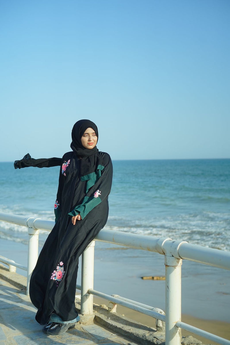 Sahara black abaya