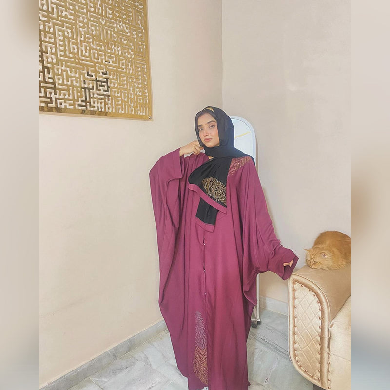 Leaf Pattern Abaya